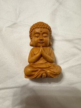 Wood Carving Meditating Buddha